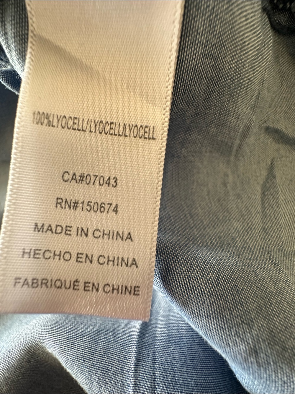 Standard Grace Chambray Denim Button Pull Over Dress Blue M Lightweight Comfort - Picture 12 of 12